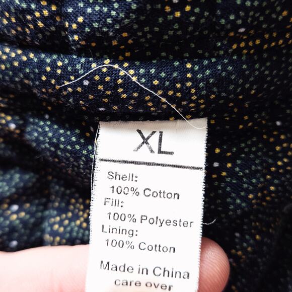 Donna Sharp Women’s Coat Eclectic Grandpa Y2K Quilted Pattern Patchwork Size XL - Picture 9 of 10